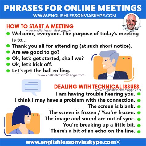 Must Have English Phrases For Online Meetings • Professional English