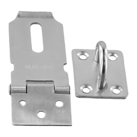 Burglar Proof Stainless Steel Door Clasp Lock Shed Latch Padlock Hasp