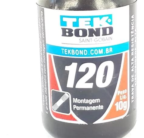 Trava Rosca parafuso Tek Bond Vermelho Alta Resistência 10gr