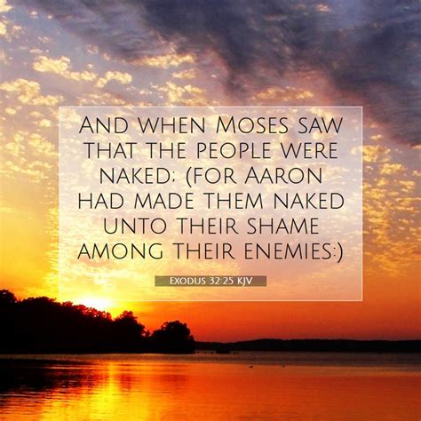 Exodus 32 25 KJV Bible Verse Images