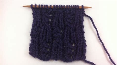 Bell Lace Stitch Knitting Stitch Dictionary