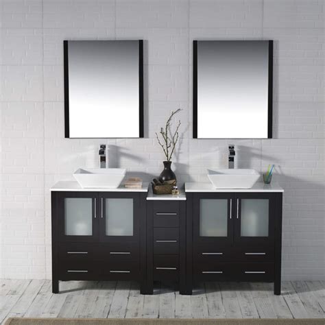 Acclaim Inch Double Bathroom Vanity Cabinet In Espresso Anve