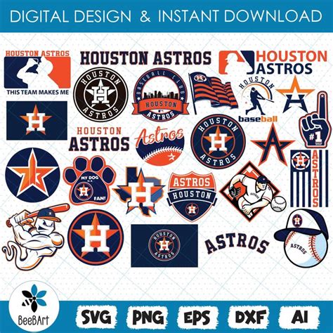 Houston Astros Svg Bundle Logo Svg Png Eps Dxf Basketb Inspire Uplift Houston Astros