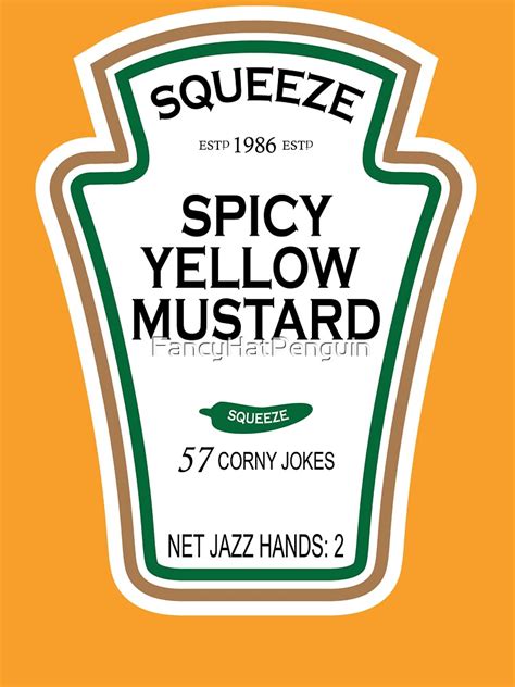 Printable Mustard Label