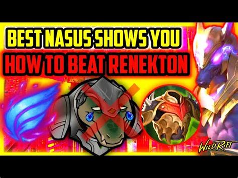 Wild Rift Best Nasus MAKES RENEKTON USELESS Top Global Nasus YouTube