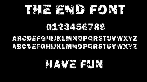 The End Free Font on Behance