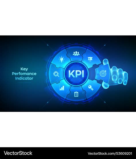 Kpi Key Performance Indicator Business And Vector Image