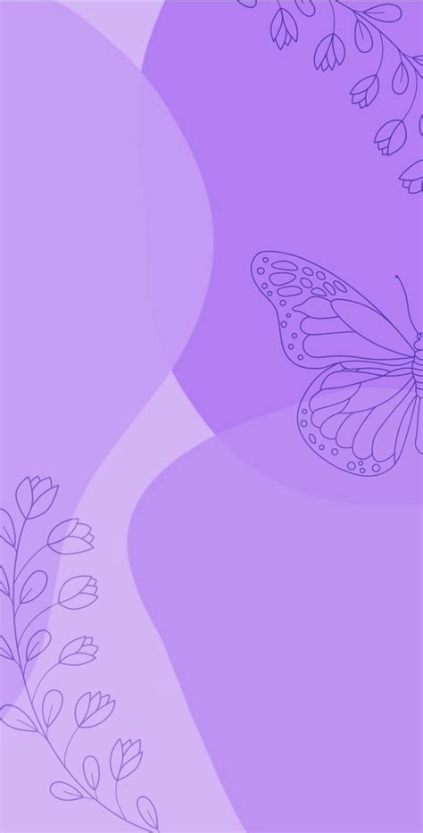 Purple Butterfly Roses Background Iphone Wallpaper Violet Purple