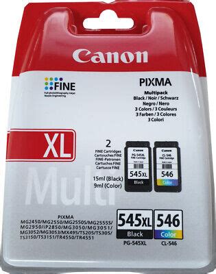 2 Original Canon TINTE PATRONEN PIXMA TS205 TS304 TS305 TS3150 TS3150