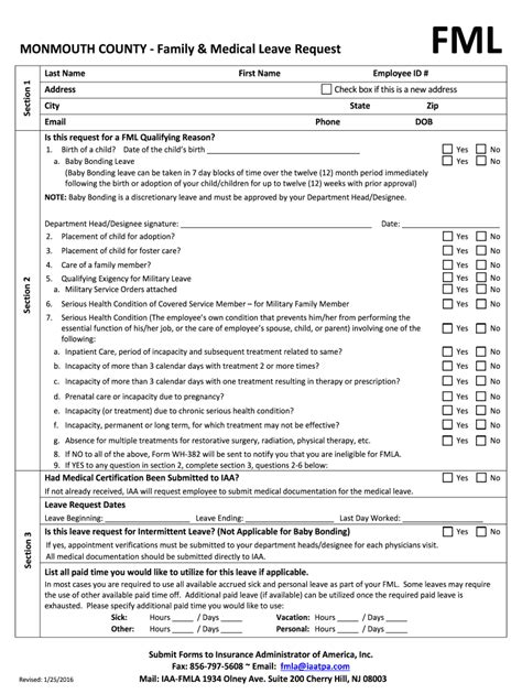 Fillable Online FML Co Monmouth Nj Us Fax Email Print PdfFiller
