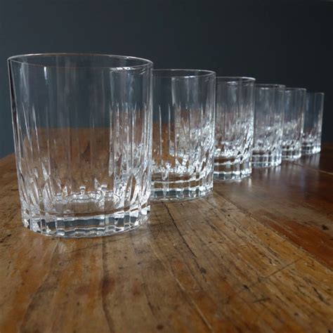 Old Fashioned Cut Crystal Whiskey Glasses Vintage And Antique Back