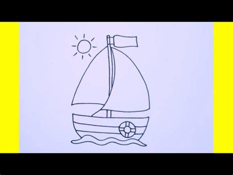 Dessin Facile Comment Dessiner Un Bateau A Voile Facile Dessin