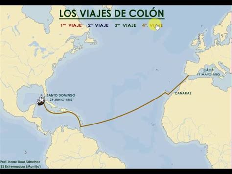 regalo Degenerar Desviación mapa sobre los viajes de cristobal colon