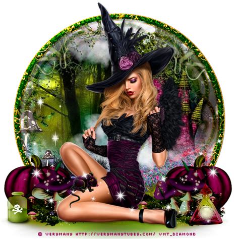 Halloween Cr A Jolie Sorci Re Halloween Picture Png