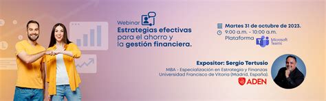 WEBINAR Estrategias efectivas para el ahorro y la gestión financiera