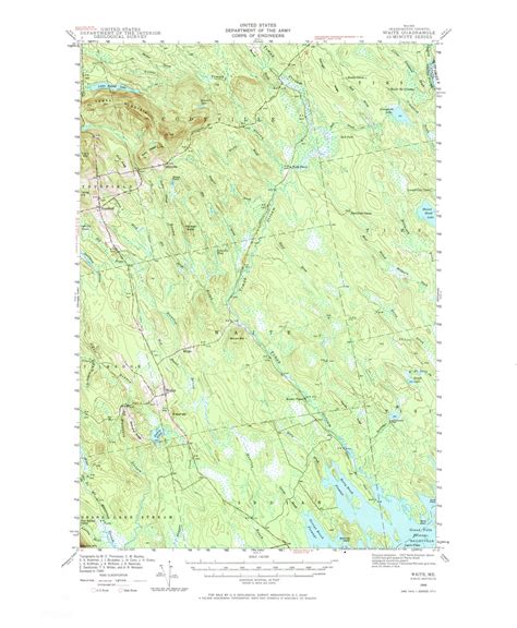 Waite Maine Usgs Old Topo Map Reprint X Me Quad