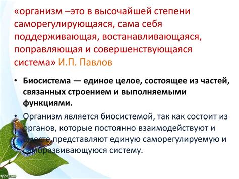 Организм как биосистема - презентация онлайн