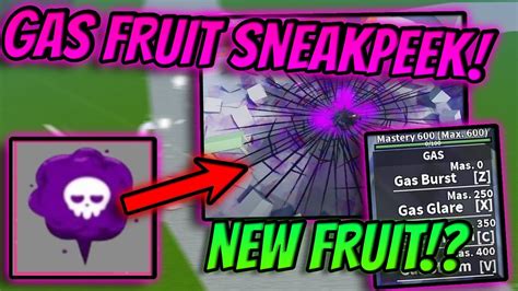 New Blox Fruits Update 19 Sneak Peek Gas Fruit Showcase YouTube