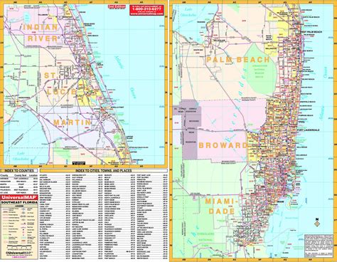 Florida State Southeast Regional Wall Map | Maps.com.com