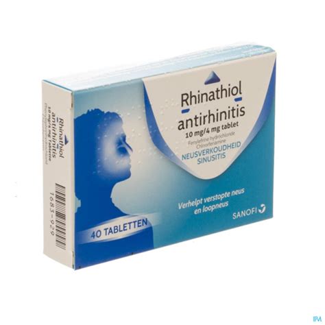 Rhinathiol Antirhinitis 40 Tabletten Bestellen Kopen Apotheek Online