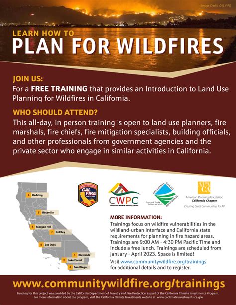 Cwpc And Cal Fire Launch Wildfire Planning Trainings In California Community Wildfire Planning