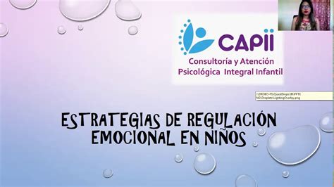 Estrategias de regulación emocional en niños YouTube