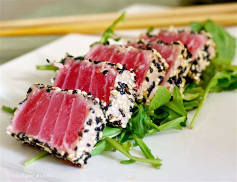 Sesame Crusted Seared Ahi Tuna Life Tastes Like Food