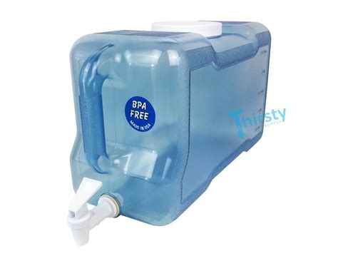 3 Gallon Water Bottle BPA Free Refrigerator Drinking W Faucet Spigot