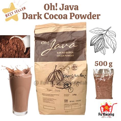 Jual Cokelat Bubuk Dark Cocoa Powder Dark Chocolate Oh Java 500