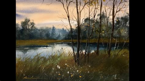 How To Paint Landscape In Watercolor Painting Demo By Javid Tabatabaei