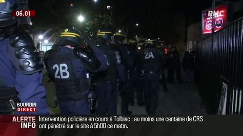 Universités Intervention Des Crs à Tolbiac à Paris Pour Lever Le