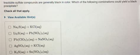 Solved Suppose That Aqueous Solutions Of Barium Nitrate And Chegg