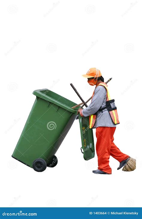 Garbage Man Stock Photo Image Of Pollution Garbage Sanitation 1403664