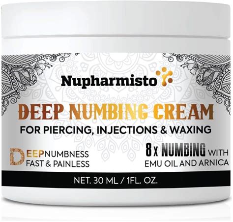 Nupharmisto Deep Numbing Cream For Piercing Injections Tattoos Fast