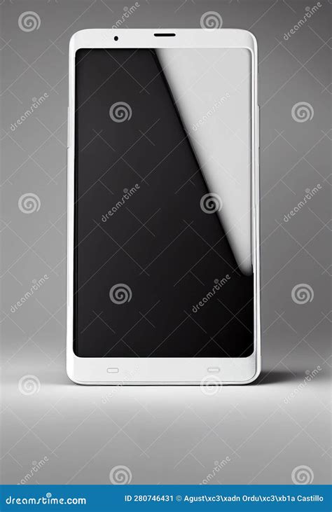 Modern Smartphone With Blank Screen Generative Ai Stock Illustration Illustration Of