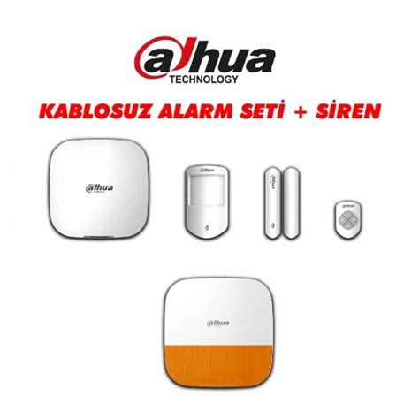 Dahua Kablosuz Alarm Seti ART ARC3000H 03 W2 WiFi Destekli Siren Dahil