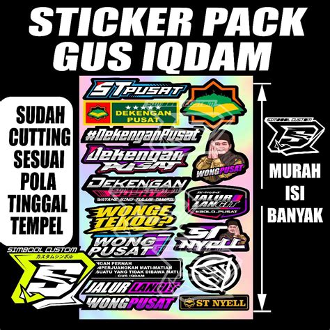 Jual Stiker V2 Gus Iqdam Dekengan Pusat Sabilu Taubah St Nyell Shopee Indonesia