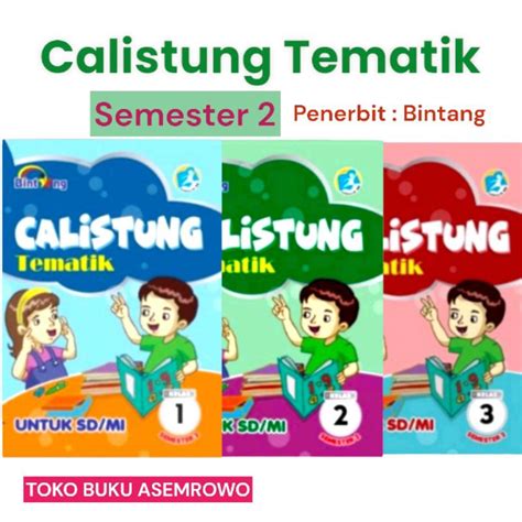 Jual Calistung Tematik Kelas 1 2 3 SD Bintang Shopee Indonesia