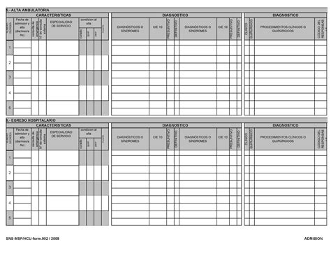 Sistema De GestiÓn Hospitalaria Funcionamiento Del Formulario 001 Del