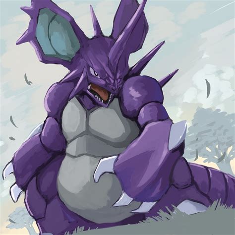 Nidoking Pokemon Drawn By Tesshii Riza Danbooru