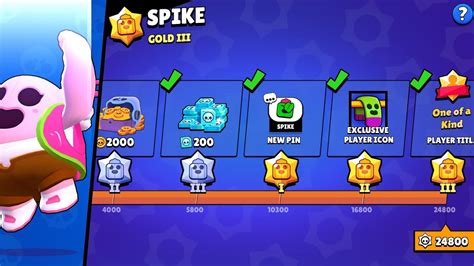 Brawl Stars Mastery Spike Gold Iii Title Youtube