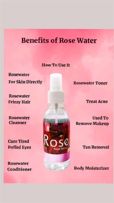 Rose Water Benefits Rose Water For Skin Uses For Rose Water Rose