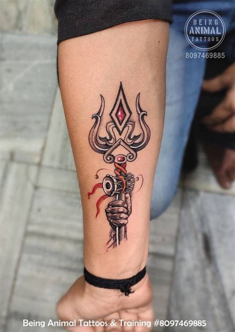 Shiva Trishul Tattoo