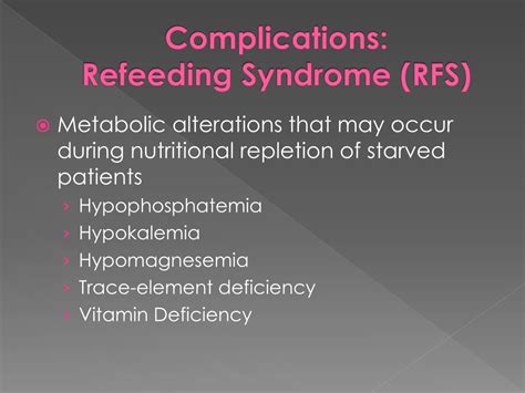 Ppt Starvation And Refeeding Syndrome Powerpoint Presentation Free