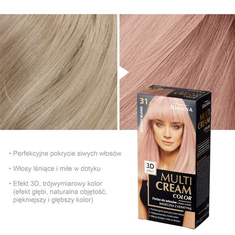 Joanna Multi Cream Color Farba do włosów różany blond 31.5 - Bodyland.pl