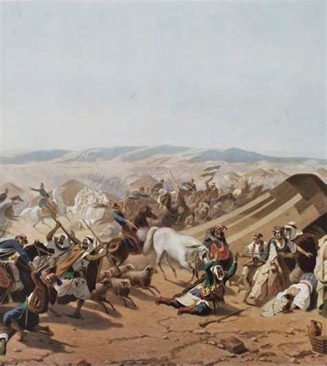 Proantic The Capture Of The Smala Of Abd El Kader 19th Century Color