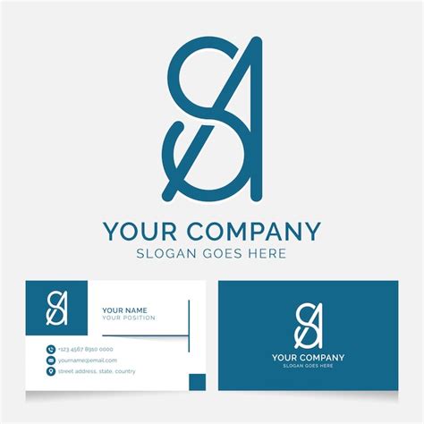 Premium Vector Letter Sa Simple And Elegant Logo Vector