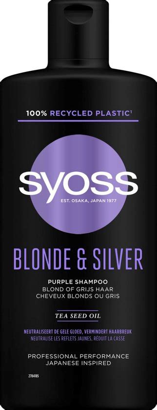 SYOSS Blonde Silver Shampoo 6x 440ml Grootverpakking Bol