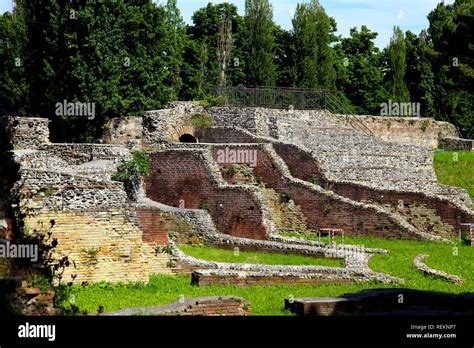 Roman Ruins In Rimini Stock Photo Alamy