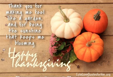 Thanksgiving Love Quotes for Her – Thank You Sayings